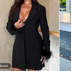 Oversized blazer dress